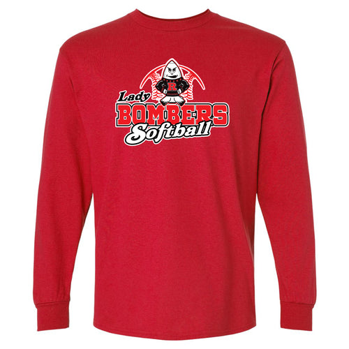 Lady Bomber Softball Longsleeve T-shirt